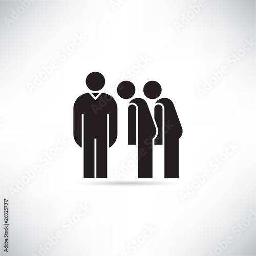 leader and employee icon