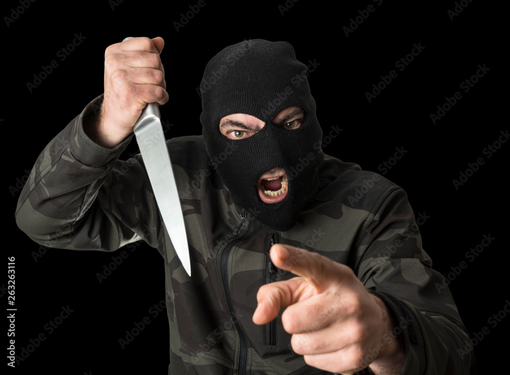 Asaltante con cuchillo Asaltante con cuchillo