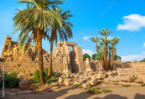 Ruins in the Karnak temple