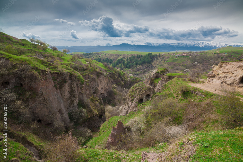 Armenia. mountain landscape day. Khndzoresk!