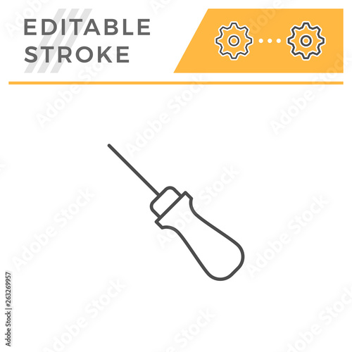 Awl line icon