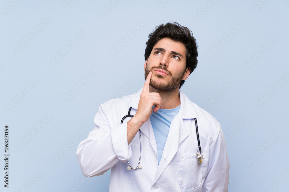 Doctor man thinking an idea Doctor man thinking an idea