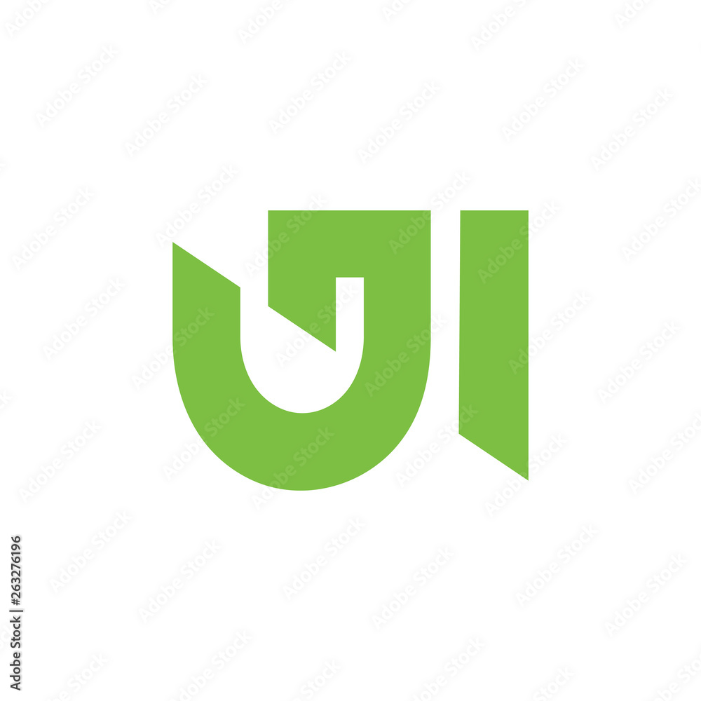 abstract letter ui simple geometric logo abstract letter ui simple geometric logo