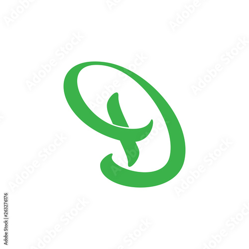 abstract letter d plus medical curves logo vector