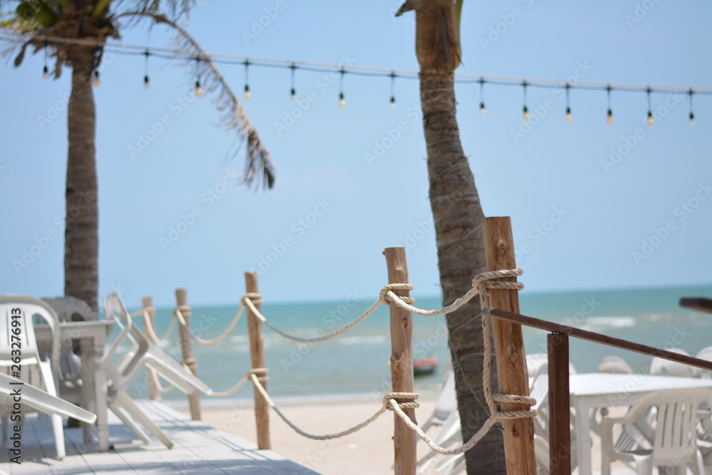 Obraz premium รั้วทะเล