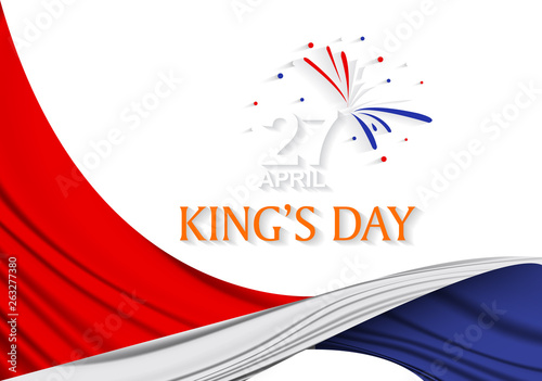 King's Day Celebrate Vector Design - King's Birthday in the Netherlands.