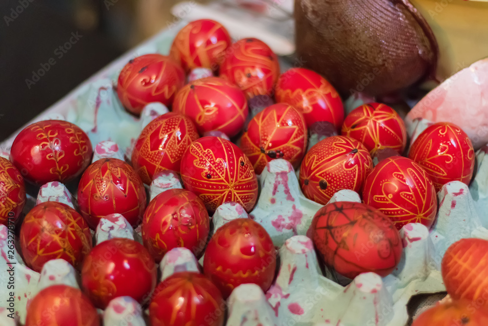 Collection of photos perfect colorful handmade easter eggs Collection of photos perfect colorful handmade easter eggs