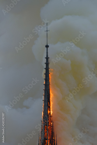 Notre Dame Paris Burning