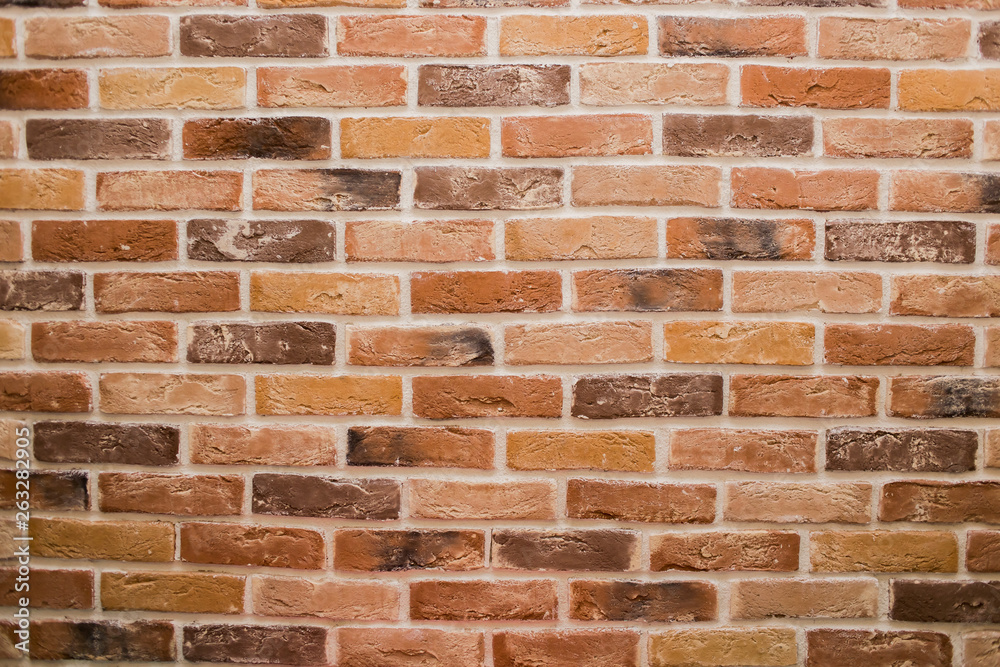 Beautiful yellow brown brick wall Beautiful yellow brown brick wall