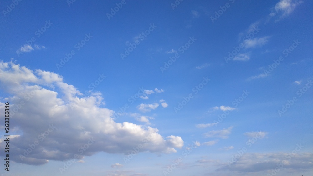 Blue sky and white clouds. Landscape and landscape. Nature. Sky. Desktop. Wallpapers Blue sky and white clouds. Landscape and landscape. Nature. Sky. Desktop. Wallpapers