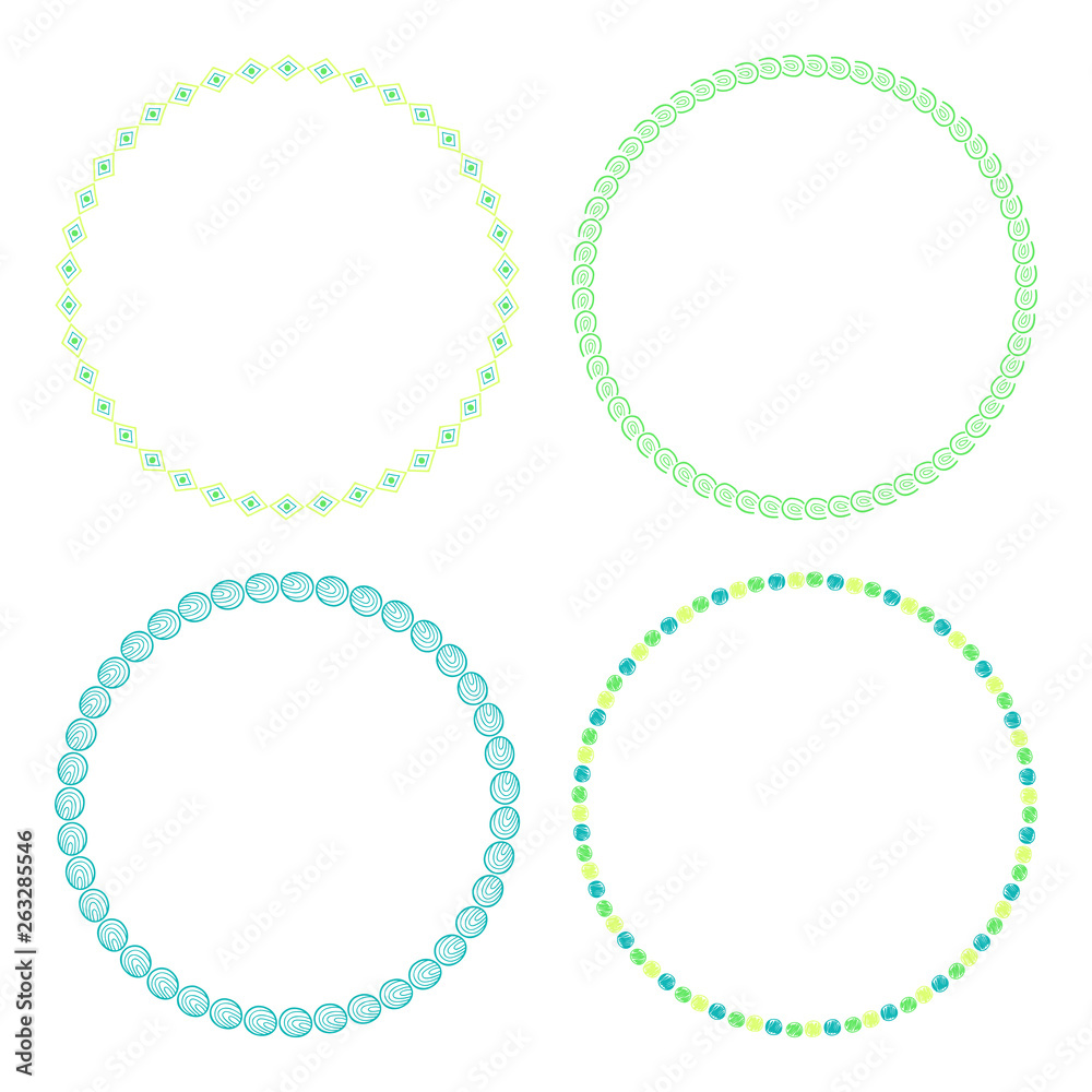 Decorative round frames. Decor for postcards, greeting cards and scrapbooking. Decorative round frames. Decor for postcards, greeting cards and scrapbooking.