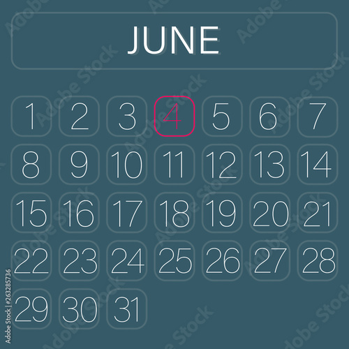 Wallpaper Mural Calender Page June 4 Torontodigital.ca