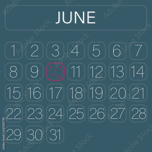 Calender Page June 10