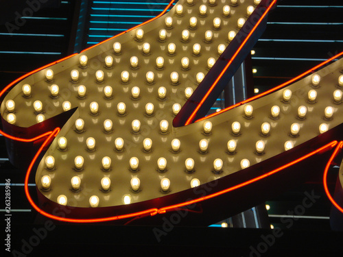 Neon Lights Sign detail