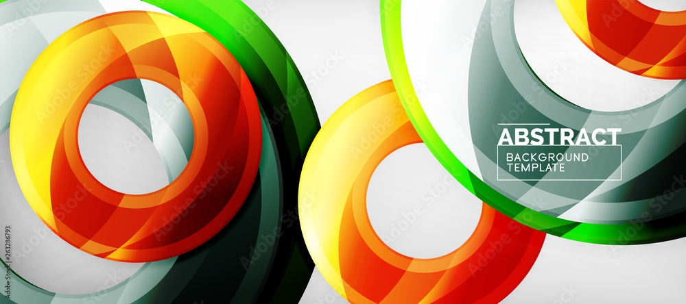 Glossy circles geometric background Glossy circles geometric background