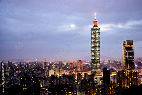 Taipei 101 is the business and modern shopping center building