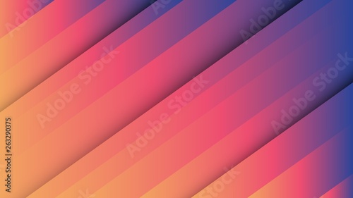Abstract 16:9 size vector background with colorful shapes and gradient layers.