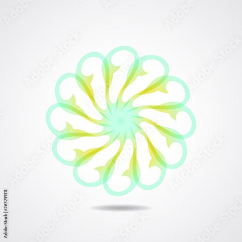 Abstract symbol vector. Abstract ornament. Abstract logo or icon template