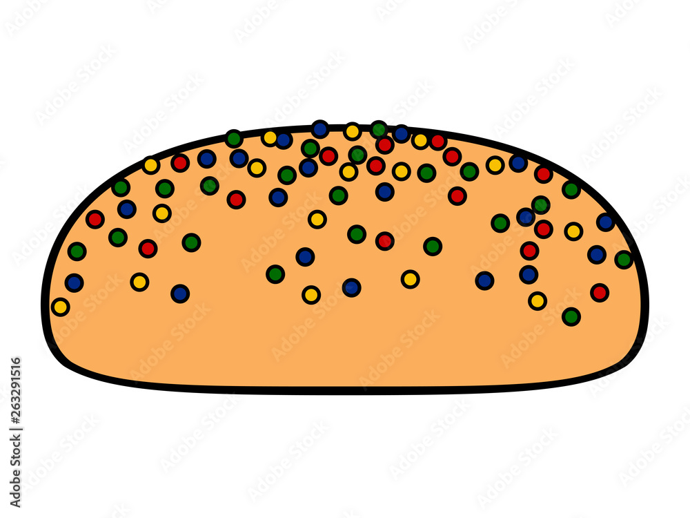 Cookie with chips icon. Vector illustration design Cookie with chips icon. Vector illustration design