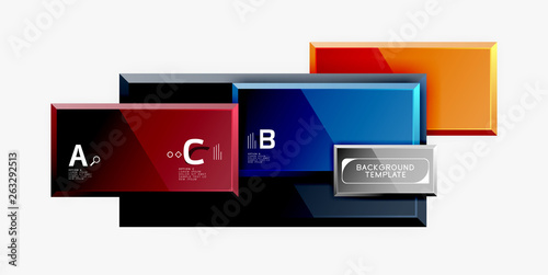 Minimal square banner abstract background