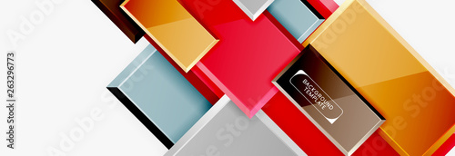 Minimal square banner abstract background