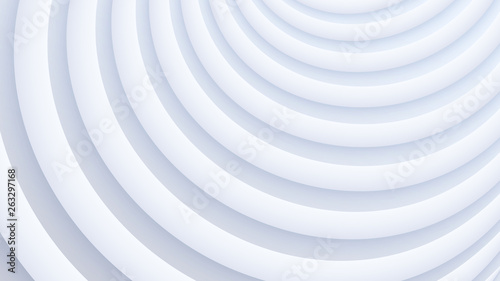 White circle curved figure