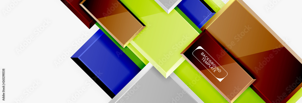 Abstract square composition for background, banner or logo Abstract square composition for background, banner or logo