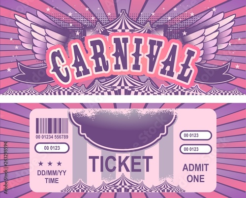 retro circus tickets