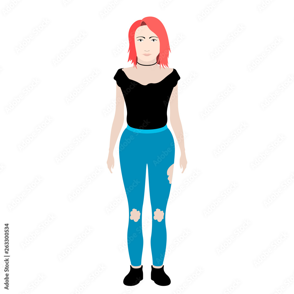 Isolated hipster girl with glasses. Vector illustration design Isolated hipster girl with glasses. Vector illustration design