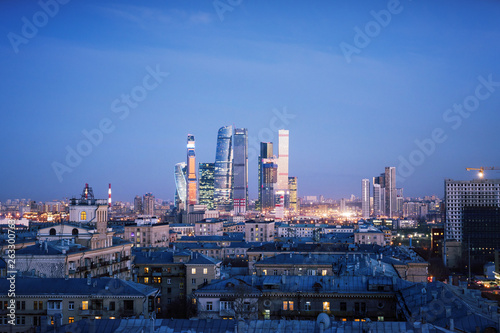 Creative Moscow city texture