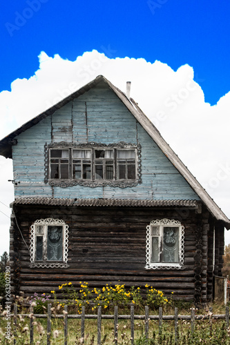 Unusual Russian house. photo