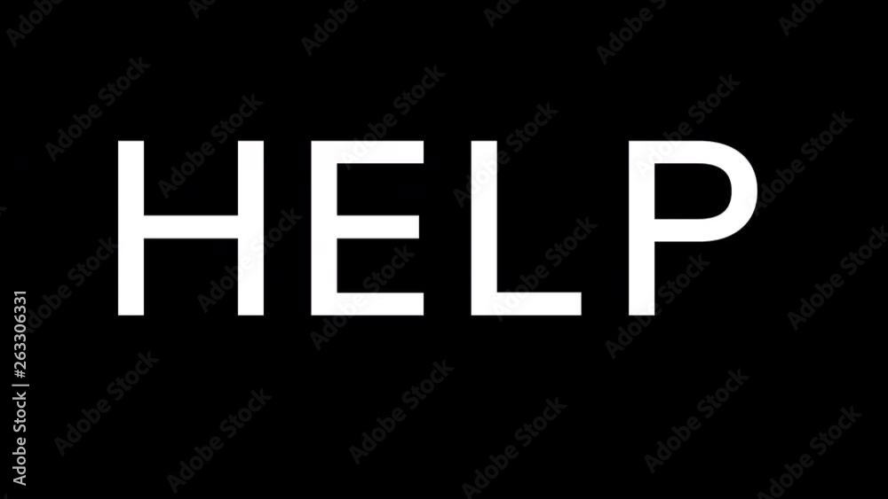 From the Glitch effect arises text HELP. Then the TV turns off. Alpha channel Premultiplied - Matted with color black From the Glitch effect arises text HELP. Then the TV turns off. Alpha channel Premultiplied - Matted with color black