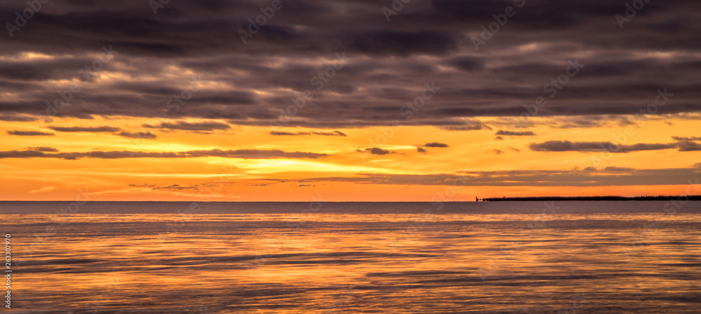 Obraz premium Seascape landscape images from Cape Island, Nova Scotia.