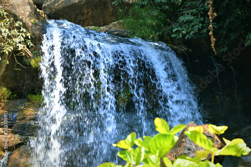 ajodhya hill brahmani water falls in a summer morning in purulia west bengal photo