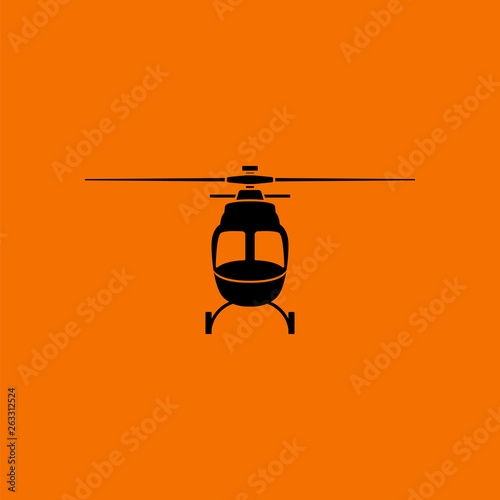 Helicopter icon front view