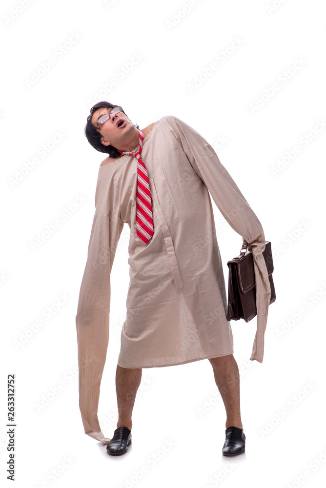 Young mad man isolated on white Young mad man isolated on white