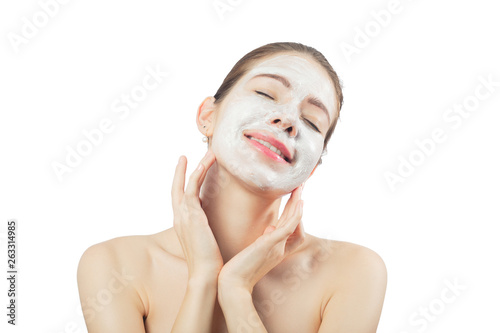 girl applying cream