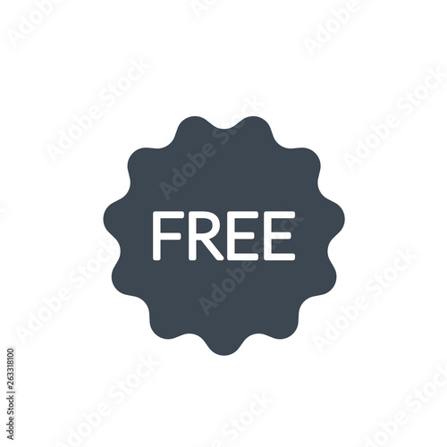 Free vector label illustration. Free sticker, badge, tag