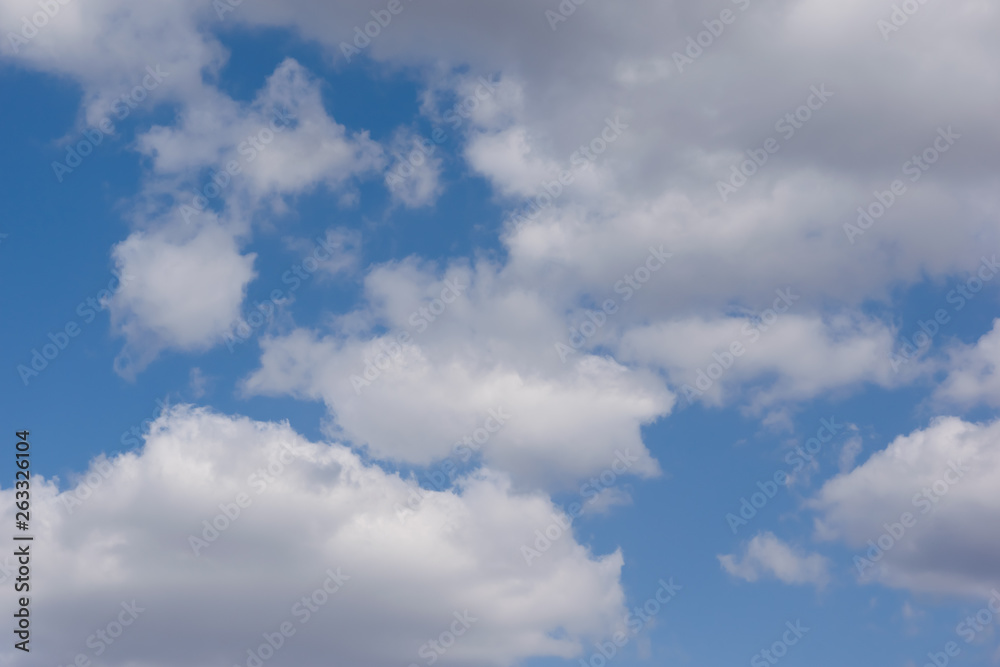 Fototapeta premium blue sky with white clouds