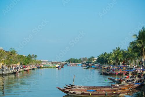 Hoi An and its architecture, boats and lights.