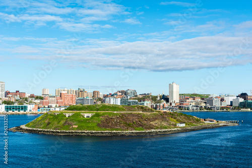 Halifax Harbour skyline, Nova Scotia with George's Island © geno sajko