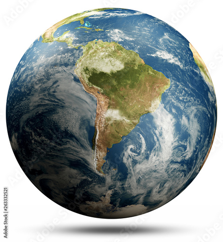 Fototapeta Naklejka Na Ścianę i Meble -  Planet Earth - South America