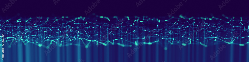 Modern triangles connection technology background Modern triangles connection technology background