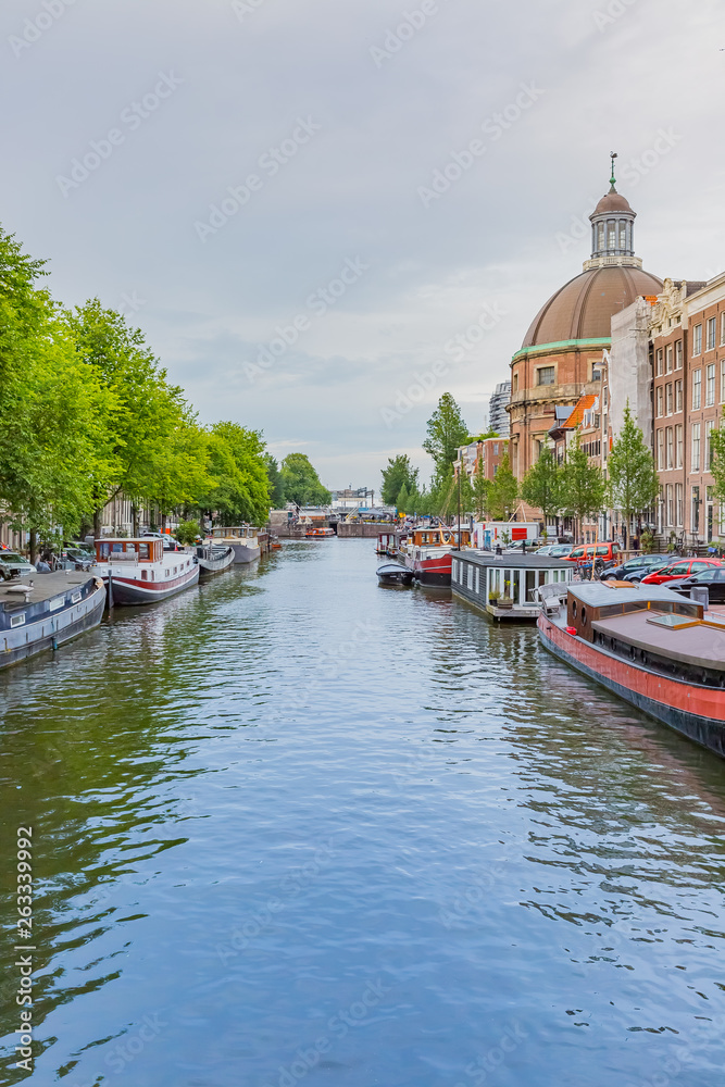 Obraz premium Kanał Amsterdamski