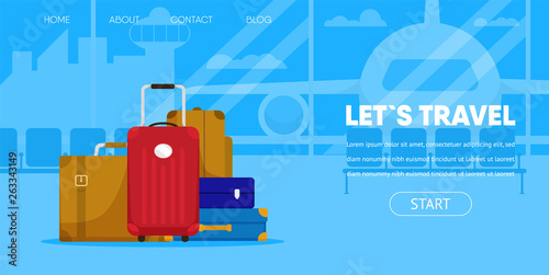 Tourist Baggage Passenger Lugagge Airport Terminal