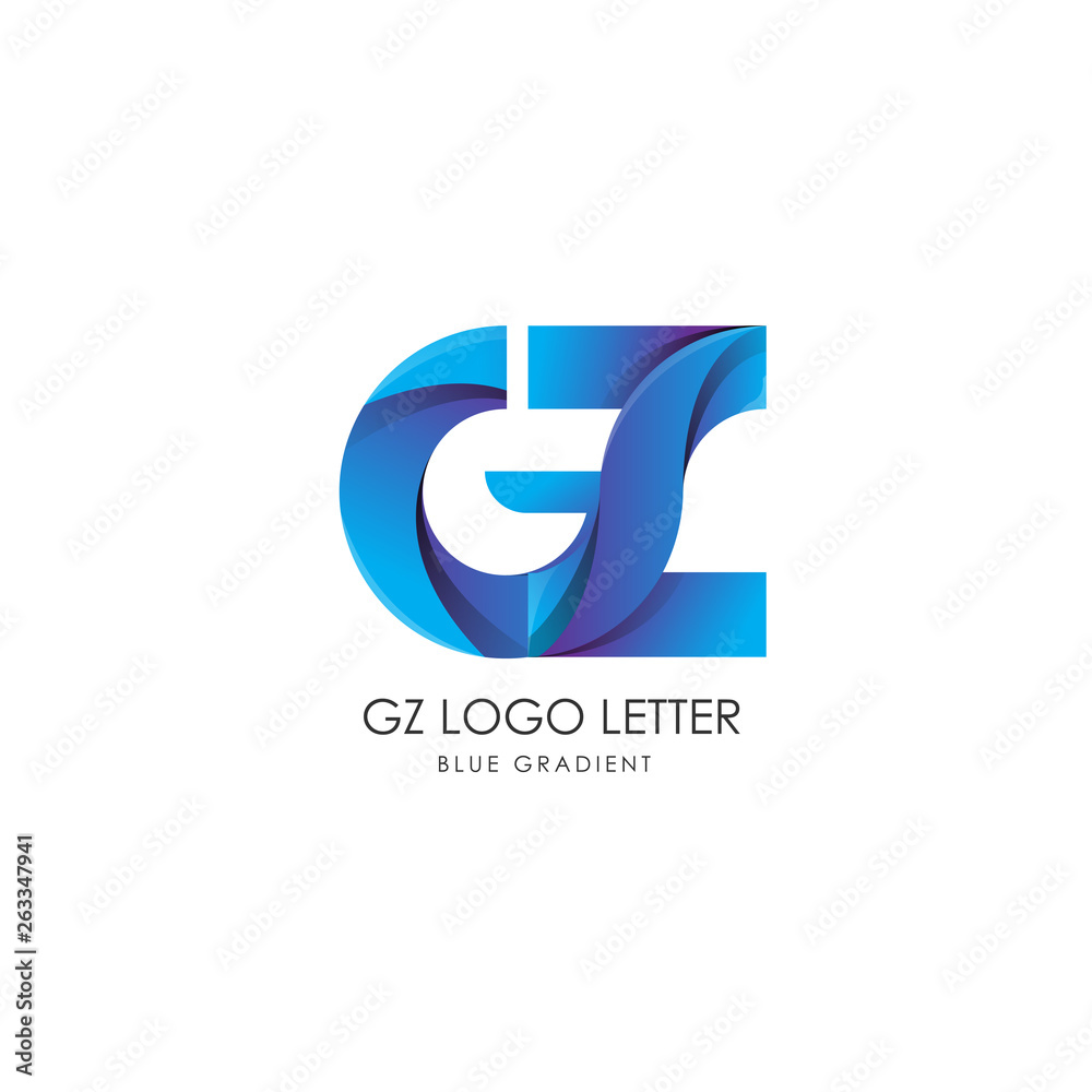 Initial Letter gz Linked Circle Lowercase Logo Blue Icon Design Template Element with gradient - Vector Initial Letter gz Linked Circle Lowercase Logo Blue Icon Design Template Element with gradient - Vector