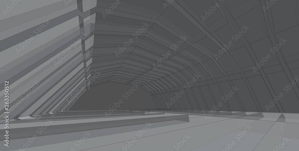 Abstract architecture background, empty concrete interior. 3d illustration. Abstract architecture background, empty concrete interior. 3d illustration.