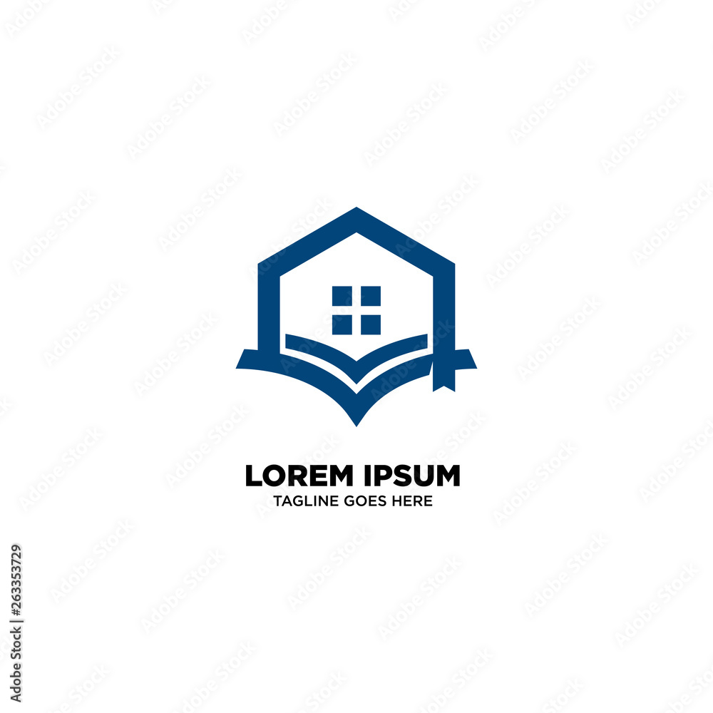 Fototapeta premium Education logo template, vector illustration - Vector