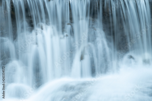 beautiful view of waterfall. Subject is blurry.