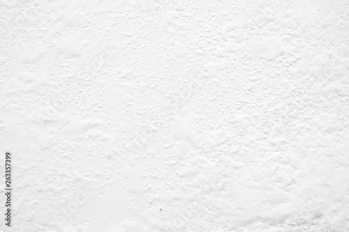 Blistering White Paint on Concrete Wall Texture Background.